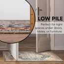 Keen Home Design 2x3 Rug - Machine Washable Entry Rug with Non-Slip Backing, Ideal for Enteryway, Kitchen, Bathroom, Laundry Room - Vintage, Easy Clean, Durable, Low Pile Rug - (2' x 3') by CozyNest Decor