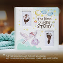 Keepsake Baby Memory Book Girl Boy – Timeless Leather-Bound Baby Milestone Book – Baby Book Keepsake Record First 5 Years – Gender Neutral Baby Scrapbook Album, Baby Album Journal Registry Search Gift by TinyTreasures Baby Boutique