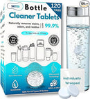 120-pcs Water Bottle Cleaner Tablets, Chlorine-free, Water Bottle cleaner, Tumbler washer and Glass bottle cleaner Removes stubborn stains and Freshens glass bottles and utensils by CozyNest Decor