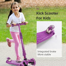 3 Wheel Scooter for Kids Ages 6-12,Kids Scooter with Light Up Wheels, Sturdy Deck Design, and 4 Height Adjustable Suitable for Kid Ages 3-12 by TinyTreasures Baby Boutique