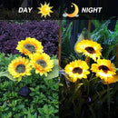 Solar Garden Lights, 4 Pack Sunflower Outdoor Lights Solar Flower Lights for Outside with 12 Larger Sunflower Gardening Gift for Mom Women Decorative Lights for Garden Decor Yard Patio Lawn Pathway by GreenHaven Gardens