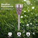 SUNWIND Solar Garden Lights Outdoor Decorative Mosaic Glass Pathway Lights White LED Solar Landscape Lights Waterproof for Lawn Path Patio Yard Walkway by GreenHaven Gardens