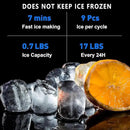 Countertop Bottleless Water Cooler Dispenser and Ice Maker with Water Line 17 lbs Daily Capacity Black(NO HOT Water/NO Filters) by CozyNest Decor