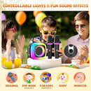 Mini Karaoke Machine for Kids Adults: Portable Bluetooth Speaker with 2 Wireless Microphones and Light - Singing Karaoke Gift for Girls Boys Ages 4-12+ Years Old Birthday Family Home Party by TinyTreasures Baby Boutique