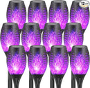 12-Pack Solar Flickering Flame Torches – Waterproof Solar Garden Lights, Outdoor Solar Lights for Yards, and Flame Torches for Patio and Pathway Decorations by GreenHaven Gardens