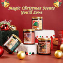 Christmas Candle Set | 4Pack Scented Candles Holiday Candle Gifts - Soy Candles Home Scented, Xmas Gift for Women and Men - Scents of Christmas Tree/Spice/Cookies/EVE by CozyNest Decor