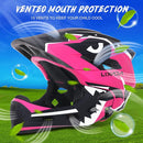 Lixada Kids Bike Helmet Adjustable Detachable Full Face Helmet for Cycling Helmet for Children Bicycle, Skateboard, Scooter, Protective Gear (20.5-22 Inches) by TinyTreasures Baby Boutique