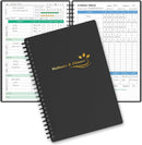 Wellness Planner & Fitness Log - Daily Diet & Health Journal with Weight Loss, Wellness Journal Notebook for Tracking Fitness, Sleep, Nutrition, Meal, Habits, A5(5.8 x 8.6 inch) (Black Golden) by CozyNest Decor