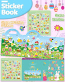 Benresive Reusable Sticker Books for Kids 2-4, Sticker Books for Toddlers 1-3 2-4, Toddler Travel Toys Activities Crafts Gifts - Easter by TinyTreasures Baby Boutique