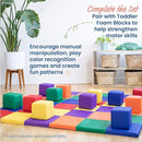 ECR4Kids SoftZone Patchwork Activity Mat, Folding Playmat, Assorted by TinyTreasures Baby Boutique