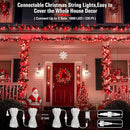 JMEXSUSS Red Christmas Lights Clear Wire, 66ft 200 LED Red Christmas String Lights Outdoor Indoor Plug in, 8 Modes Red String Twinkle Fairy Lights for Room Party Tree Decorations by GreenHaven Gardens