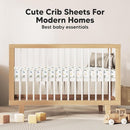 KeaBabies 2-Pack Organic Crib Sheets for Boys, Girls - 52x28 Fitted Crib Mattress Sheet Neutral, Breathable Jersey Cotton Cover for Baby Bed, Toddler Mattress, Soft & Cute Prints (Dragon Tale) by TinyTreasures Baby Boutique