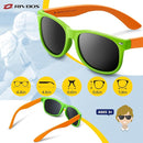 RIVBOS Kids Sunglasses Polarized UV Protection Flexible Rubber Glasses Shades with Strap for Boys Girls RBK004 by TinyTreasures Baby Boutique