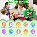 Agoigo Kids Waterproof Camera - Children Underwater HD Video Digital Camcorder, Portable Travel Toy for Toddler - Ideal Christmas Birthday Gifts for Boys Girls Age 3-12 with 32GB Card (Green) by TinyTreasures Baby Boutique