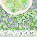 Assorted 170-230PCS Green Acrylic Beads for Bracelet Making, Flower Bow Butterfly Candy GummyBear Aesthetic Bracelet Charms,Cute Beads for Jewelry Making DIY Necklace Keychain Phone Charm by TinyTreasures Baby Boutique