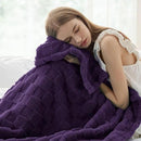 Bedsure GentleSoft Purple Throw Blanket for Couch - Checkered Fleece Blankets Gifts for Women Men Girls, Cute Soft Cozy Throw for Bedroom Home Decor Gifts, 50x60 Inches by CozyNest Decor