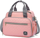 GOGOSO Crossbody Small Diaper Bag, Cute Mini Baby Diaper Tote Bags with Insulated Pockets for Traveling Outdoor Parent,Pink by TinyTreasures Baby Boutique