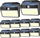 Solar Lights Outdoor 150 LED, 10 Pack Motion Sensor Lights With 3 Lighting Modes, IP65 Waterproof Fence Lights, Security Lights for House by GreenHaven Gardens