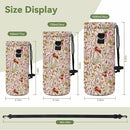 Neoprene Water Bottle Carrier Bag with Adjustable Shoulder Strap for Men Women Walking Hiking,Portable Insulated Holder Case for Stainless Steel/Glass/Plastic Bottles by TinyTreasures Baby Boutique