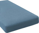 H.VERSAILTEX Super Stretch Individual Chaise Cover Sectional Couch Covers for L Shaped Sofa Both Left/Right Featuring Thick Jacquard Textured Twill Fabric (1 Piece Chaise Cover, Dusty Blue) by CozyNest Decor