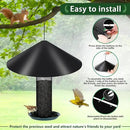 Gtongoko 19 Inch PP Squirrel Baffle for Protect Outside Hanging Mounted Bird Feeder or Bird House Squirrel Proof for Shepherd Hooks Black 1 Pack by GreenHaven Gardens