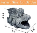 Gothic Gargoyle Statue Decor, Gutter Downspout Splash Block & Diverter, Lifelike Garden Rain Downspout Diverter, 3"x4" Decorative Gutter Extension, Outdoor Gargoyle Statues, Unique Home Accent by GreenHaven Gardens