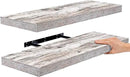 Sorbus Floating Shelves, Wall Shelves for Bedroom, Kitchen, Living Room, Bathroom Shelves Over The Toilet, Home Decor, Farmhouse, 24 x 9 Inch Wall Mounted Floating Shelves for Wall, 2 Pack, Rustic by CozyNest Decor