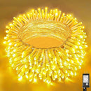 100ft 300 LED String Lights Outdoor Indoor Waterproof Clear Wire Christmas String Lights, Plug in Warm White Twinkle Fairy Lights for Bedroom Wedding Tree Christmas Decorations by GreenHaven Gardens