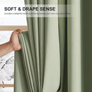 NICETOWN 100% Blackout Curtains for Bedroom Thermal Insulated Blackout 84 inch Length Heat and Full Light Blocking Curtains for Living Room, 2 Panels Set, Olive Green, 52 x 84 inch by TinyTreasures Baby Boutique