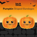 BioSwiss Bandages, Halloween Pumpkin Shaped Self Adhesive Bandage, Latex Free Sterile Wound Care, Fun First Aid Kit Supplies for Kids, 50 Count by TinyTreasures Baby Boutique