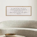 LuZhiQiang Bible Verse Jeremiah 29:11 Wall Art 40"x15" Large Scripture Christian Blessing Decor Plans To Give You Hope And A Future Sign (Wood) by CozyNest Decor