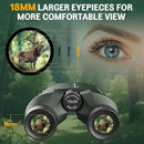 Aurosports 15x25 Compact Binoculars for Adult Kids - High Power Binoculars for Bird Watching - Easy Focus Small Binocular with Low Light Vision for Travel, Camping, Concert, Hiking -Green by TinyTreasures Baby Boutique