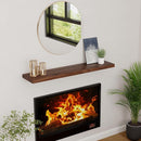 Floating Shelves 48 Inch Long, 48"W x 9"D Wall Shelf Invisible Bracket, 9 Inch Deep Floating Shelf for Wall, Rustic Wooden Shelves for Living Room, Kitchem, Bedroom, Walnut Color, Set of 1