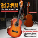 Pyle 36'' -Inch 6-String Classic Guitar-3/4 Size Scale Guitar with Digital Tuner & Accessory Kit, Sunburst, Right, 7 Cherry Burst, Gloss, 36” (PGACLS82CS.X9) by TinyTreasures Baby Boutique