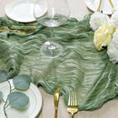 Sioloc 5 Pack Sage Green Cheesecloth Table Runner Fall Autumn Decor for Home 10ft Table Cloth for Tea Wedding Birthday Party Baby Bridal Shower Halloween Thanksgiving by CozyNest Decor