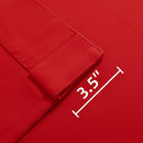 Joydeco 90 Inch Blackout Curtains for Bedroom, Thermal Insulated Black Out Curtains, Room Darkening Drapes for Living Room Window Rod Pocket Back Tab (W52 x L90 Inch, Red) by TinyTreasures Baby Boutique