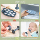 KingKam Baby Breastmilk Popsicle Molds & Baby Fruit Feeder (2 Pack), BPA Free Baby Food Teether Tray with Lids, Silicone Baby Food Teether Feeder, Teething Popsicle for Baby 4m+ by TinyTreasures Baby Boutique