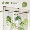 Bamworld Plant Hanger Indoor 70in Hanging Planters Rod Hanging Plant Holder for Window Plant Shelves Metal Rod，Pots Not Included by GreenHaven Gardens