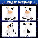 Cuteoy Glowing LED Cow Light-up Nightlight Toys Musical Plush Stuffed Animal Soft Singing Lullabies Birthday Christmas Plushies Gifts for Kids Boys Girls,10" by TinyTreasures Baby Boutique