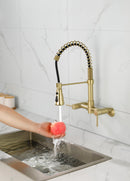 3 Functions Wall Mounted Bridge Kitchen Faucet