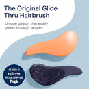 Crave Naturals Glide Thru Hair Brush - Detangler Brush for Curly, Straight, Wet or Dry Hair - Gentle Detangling Brusheses for Adults, Kids, Toddlers - Hair Accessories for Women, 7.5"x3" - Coral by TinyTreasures Baby Boutique