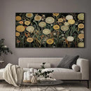SIGNWIN 36"x72" Extra Large Framed Wall Art Whimsical Dandelion Field in Yellow and Green, Playful Botanical Print for Home Living Room Bedroom Decor (Frame Assembly Required) by CozyNest Decor