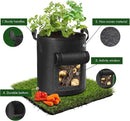 5-Pack 10 Gallon Potato Grow Bags, Garden Planting Bag with Reinforced Handle, Thickened Nonwoven Fabric Pots for Tomato, Vegetable and Fruits by CozyNest Decor