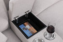 Tina - 8 Piece Upholstered Sectional With Ottoman