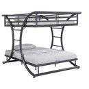 Weston - Bunk Bed Full Over Full - Gunmetal by HouseOfZazla