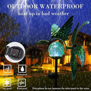 Solar Lights Outdoor Garden Hummingbird Solar Garden Stakes Light Decorative Wind Spinner Pathway Light for Yard Decor Green by GreenHaven Gardens