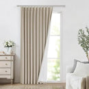 Vision Home Sand Pinch Pleated Full Blackout Curtains Linen Blended Room Darkening Window Curtains 84 inch for Living Room Bedroom Thermal Insulated Pinch Pleat Drapes with Hooks 1 Panel 60" Wx84 L