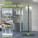 Rubber Floor Squeegee with 24” Heavy Duty Silicone Rubber Scraper Head and 60” Long Adjustable Handle, Shower Squeegees for Concrete Floor, on Multi-Surface Tile Glass Pool Garage Cleaning