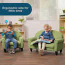 Children's Factory As We Grow Chair and Couch, Flexible Seating for Daycare or Preschool, Kids Reading Couch, Playroom Furniture, Sage by CozyNest Decor