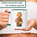 Personalized Coffee Mug, Custom Photo Caricature Gift, Funny Customized Coffee Gift for Men & Women, Custom Mugs with Pictures, Green 11oz Customized Fathers Day Mug by TinyTreasures Baby Boutique